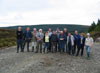 The Border Mires Project Team, UK, visit the Life Blanket Bog Project Slieve Blooms Demonstration site, to learn and see progress, September 2003